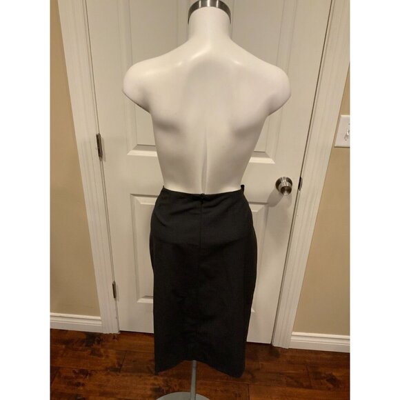 Escada Charcoal Gray Wool Pencil Skirt, Size 6 (US) 38 (EU) - Picture 6 of 7